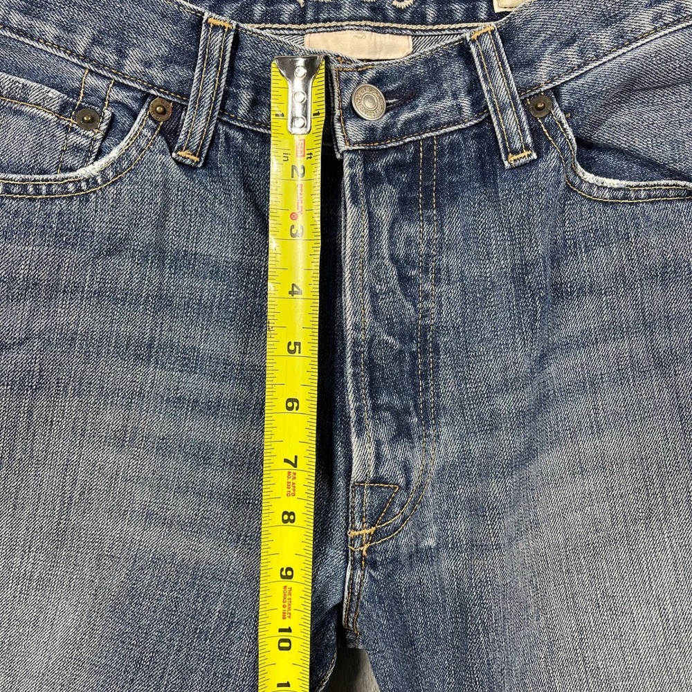 Gap 1969 Jeans Mens 30(29)x32(31) Blue Straight Leg Button Fly Made in USA Denim - Picture 4 of 13